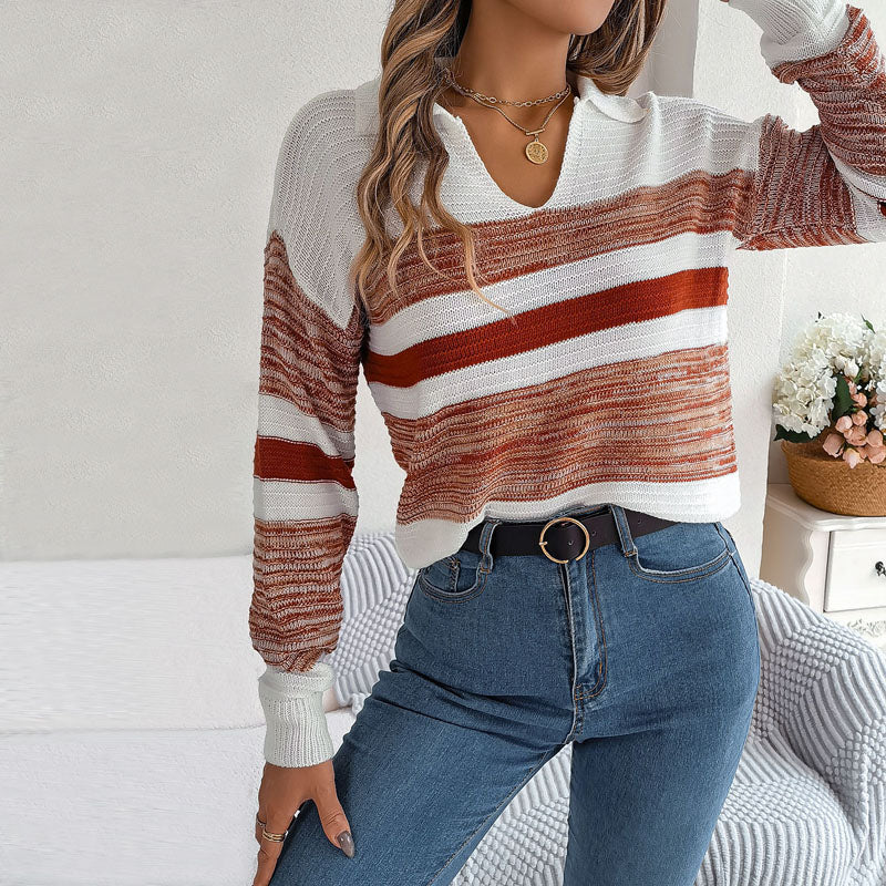 ModeGeist | Gestreifter Pullover Acryl Modern, Bequem