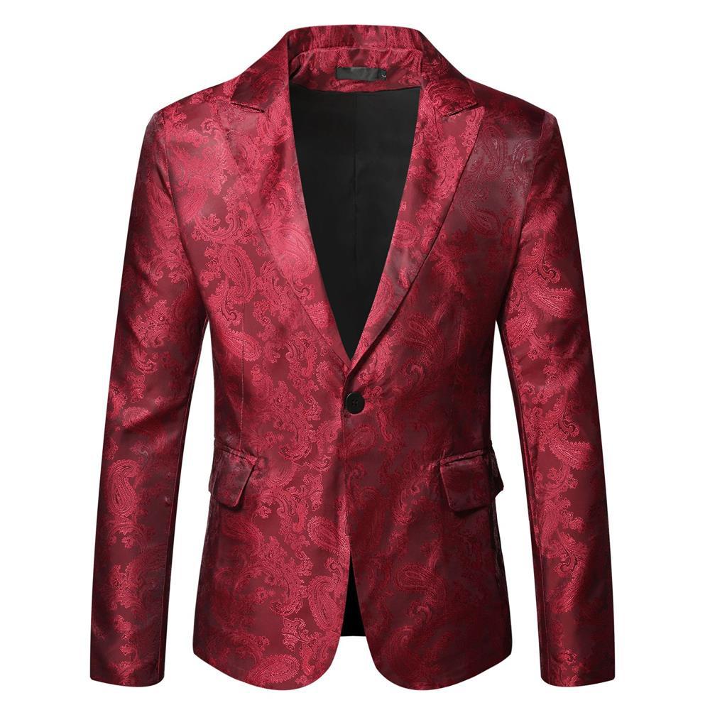 Herren eleganter Blazer mit Paisleymuster ModeGeist