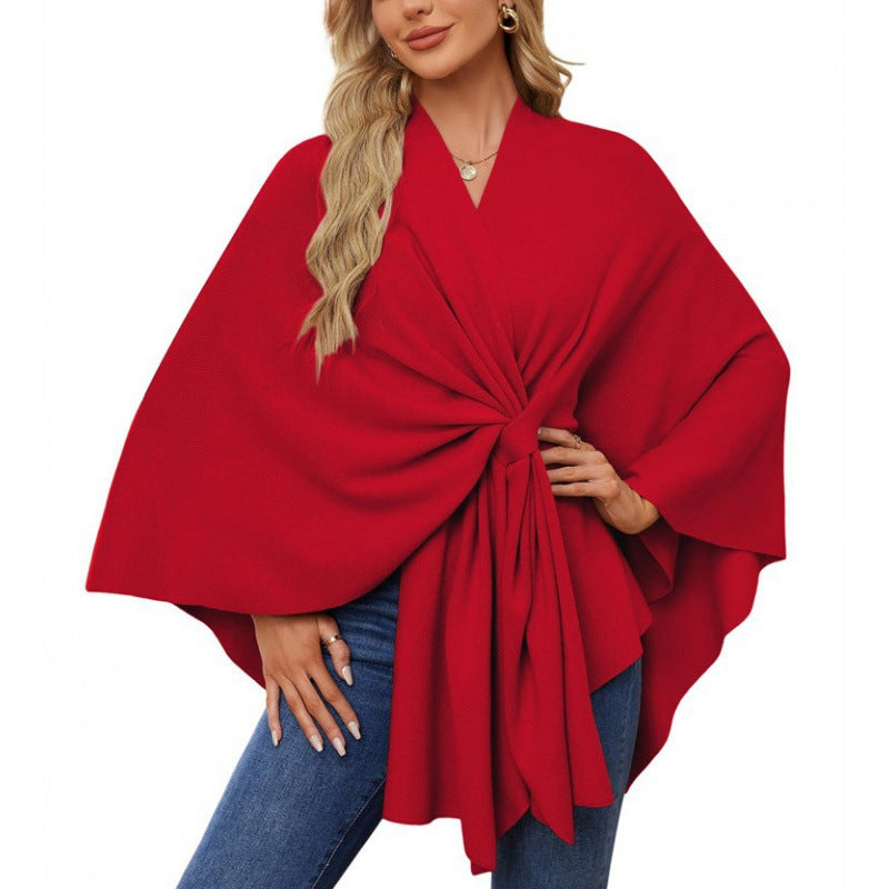 Damen modischer Wickelmantel mit trendigem Design ModeGeist