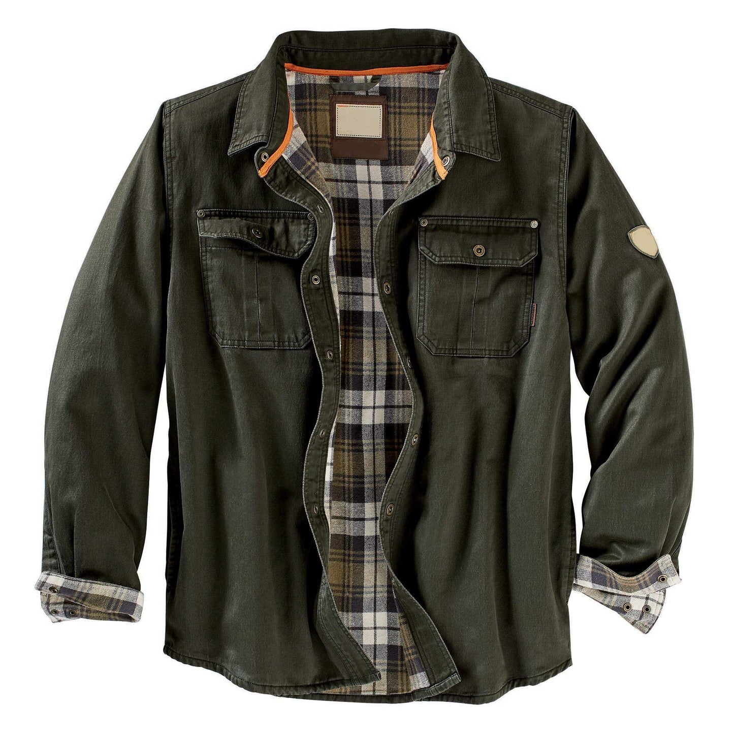 Herren Hemdjacke mit kariertem Innenfutter und praktischen Brusttaschen ModeGeist