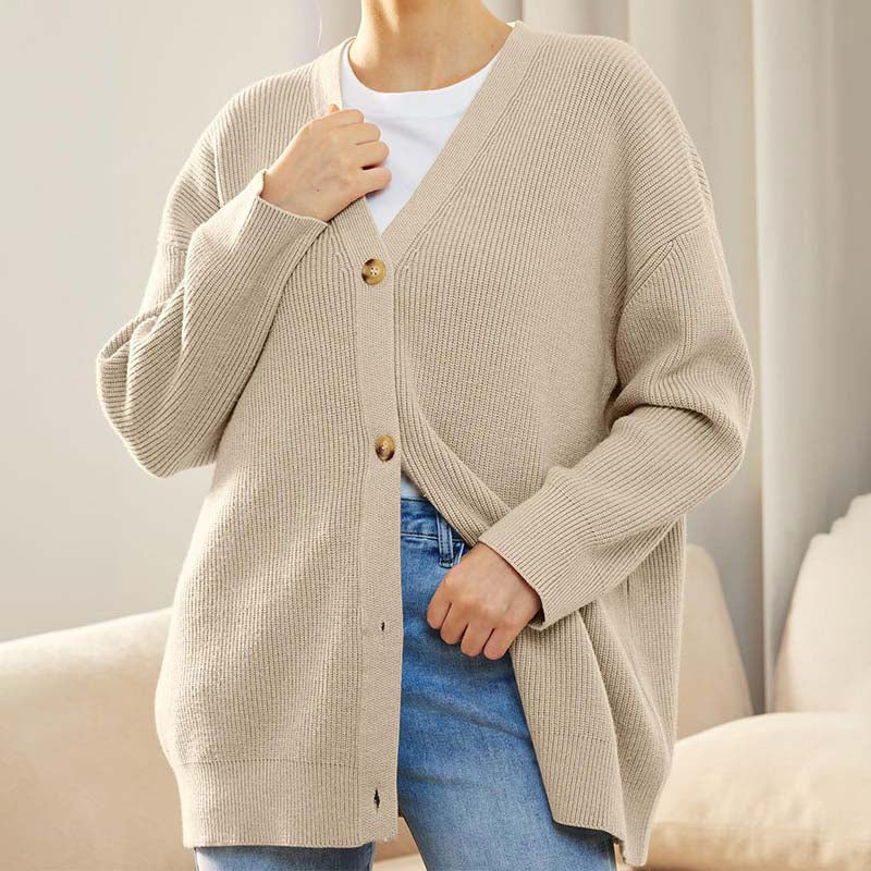 ModeGeist | Klassische Strick-Strickjacke für Alltag