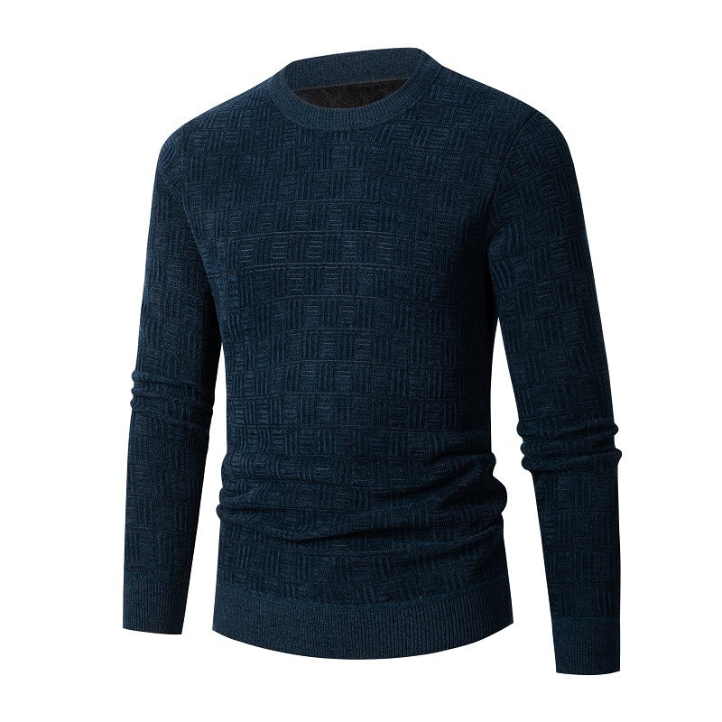 Herren modischer Strickpullover mit einzigartigem Strukturdesign ModeGeist