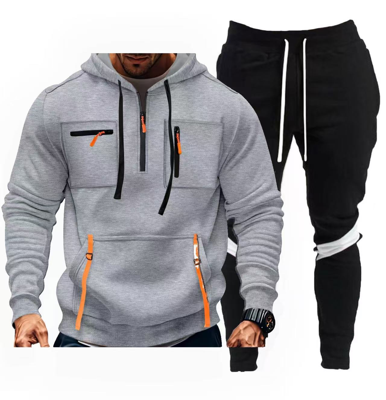 Herren sportliches Hoodie- und Jogginghosen-Set ModeGeist
