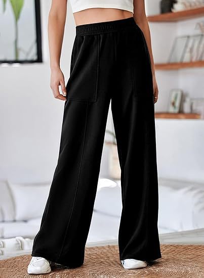 Damen Bequeme und stilvolle Freizeit-Hosen mit elastischem Bund und praktischen Taschen ModeGeist
