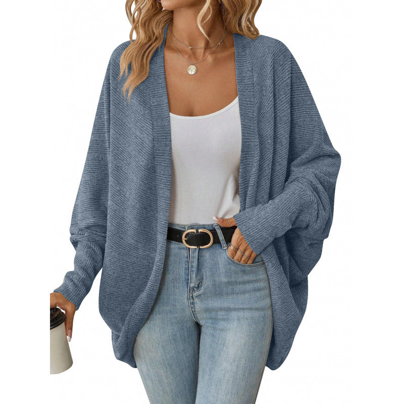 Damen lässige Strickjacke mit oversized Schnitt und lässigen Ärmeln ModeGeist