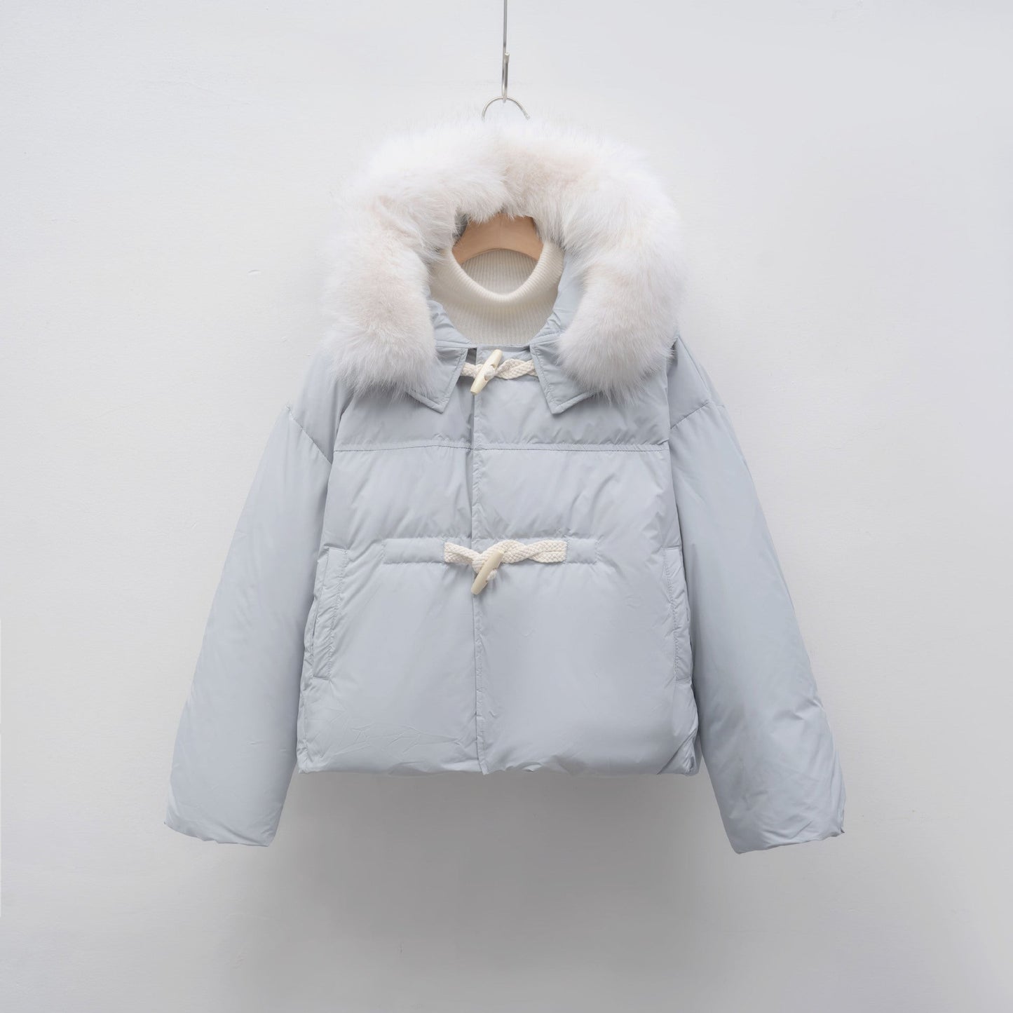 Damen modische Winterjacke mit Kunstfellkragen ModeGeist