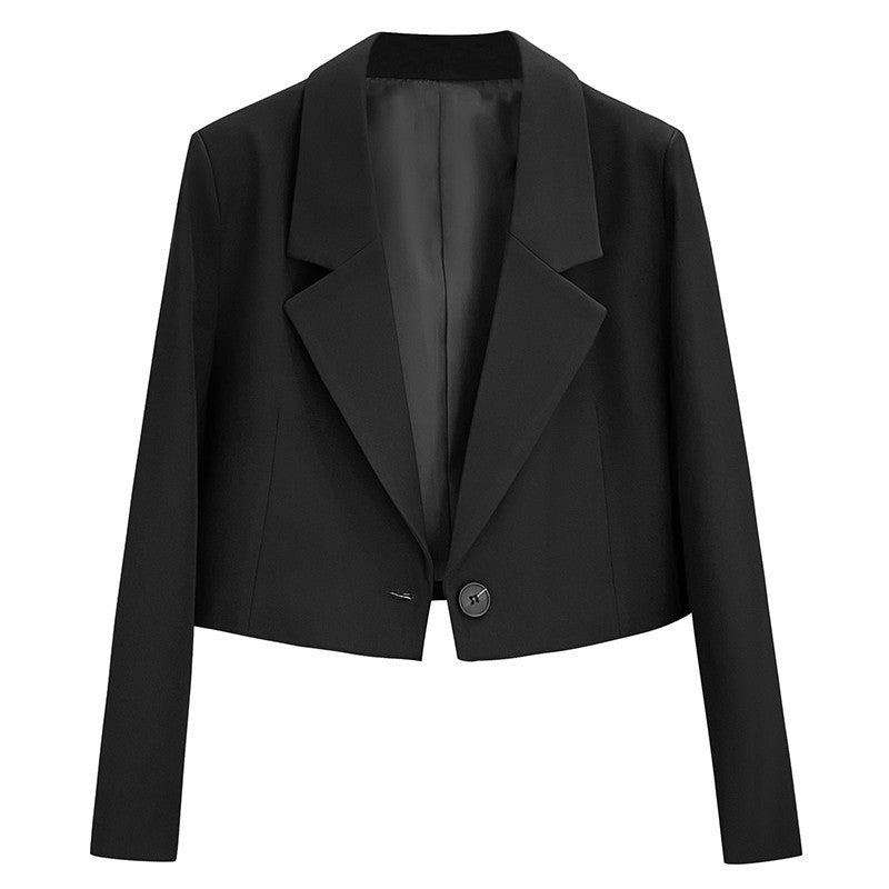 Damen Blazerjacke mit tailliertem Schnitt und elegantem Revers ModeGeist