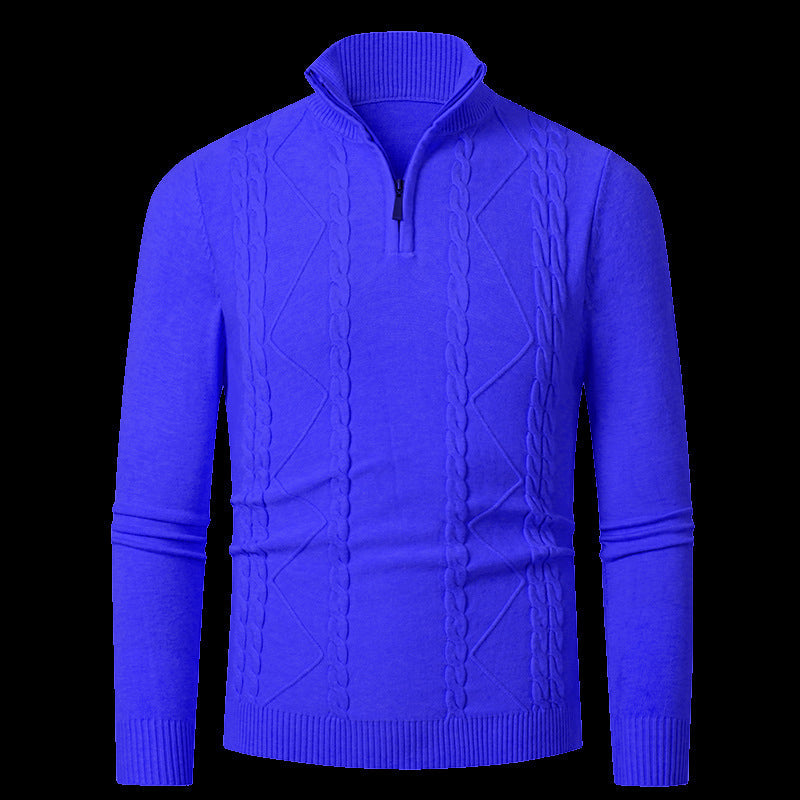 Herren Strickpullover mit modischem Reißverschluss ModeGeist