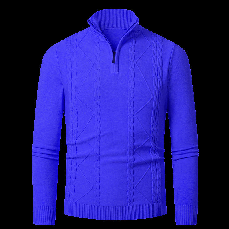 Herren Strickpullover mit modischem Reißverschluss ModeGeist