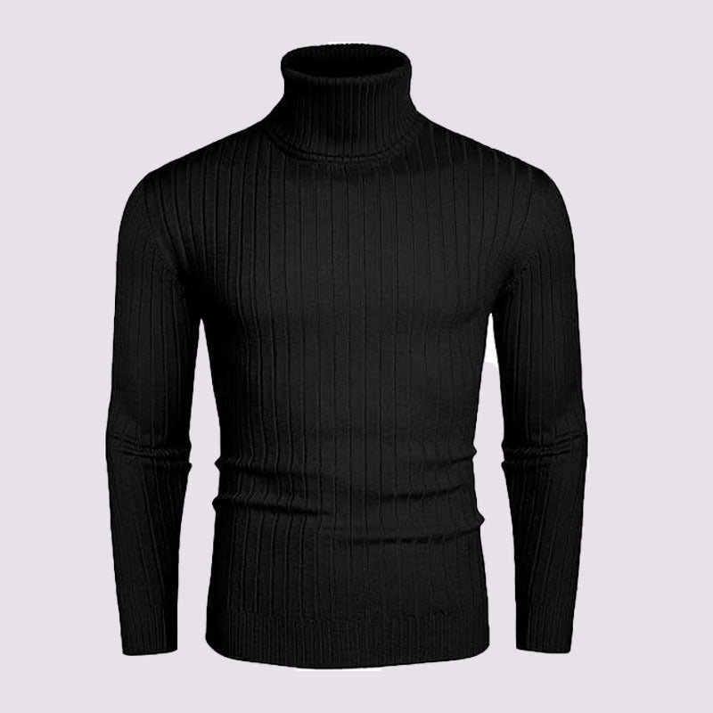 Herren Rollkragenpullover aus hochwertigem Rippstrick ModeGeist