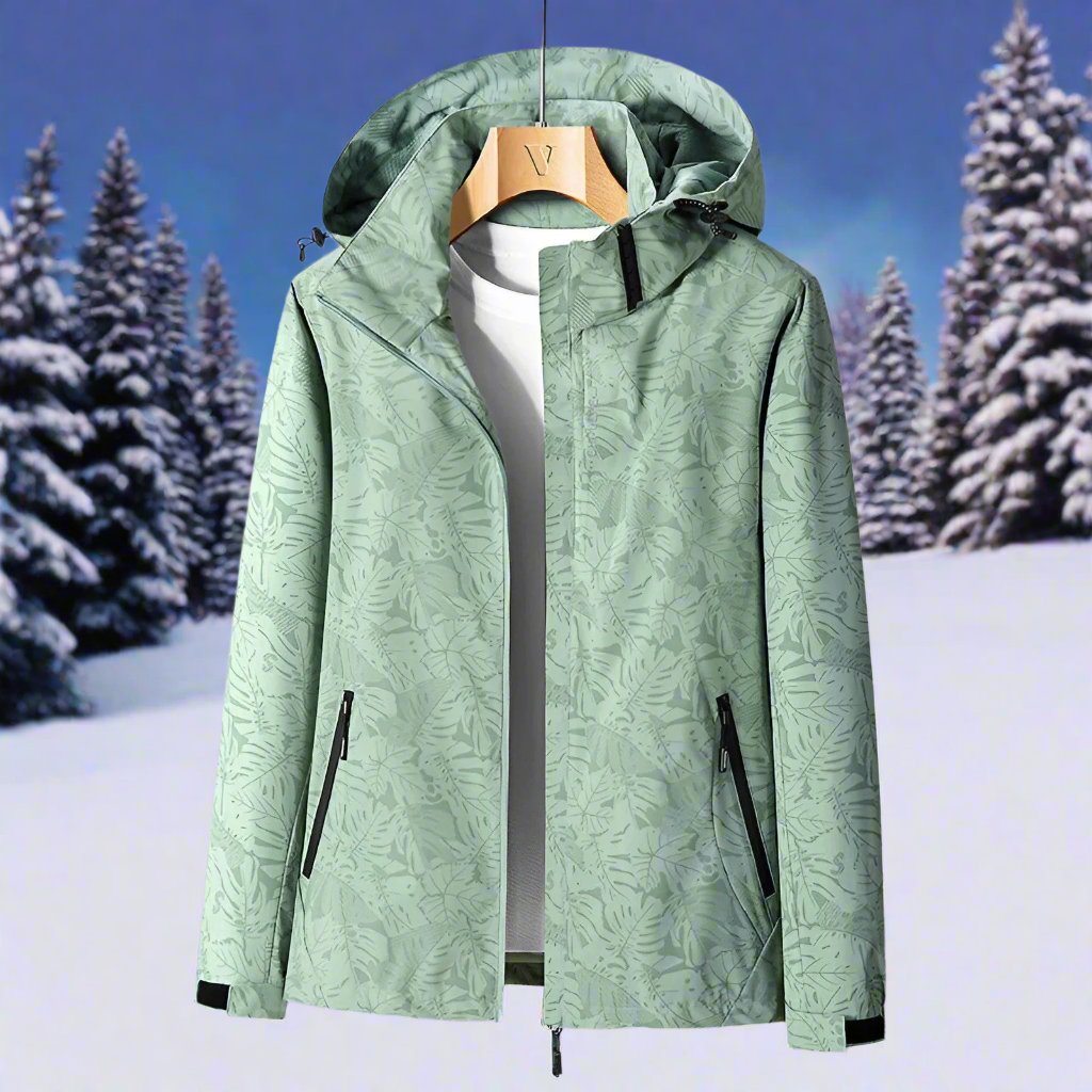 ModeGeist | Regenjacke - Leichtes Material - Kapuze & Reißverschluss - Verstellbare Bündchen
