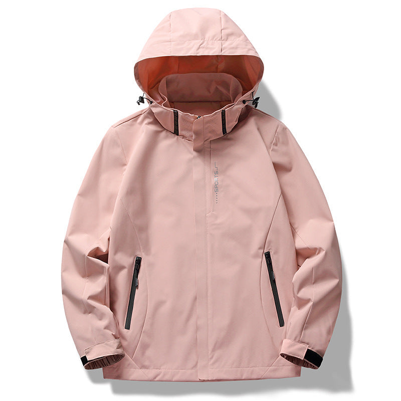 Damen wetterfeste Funktionsjacke mit verstellbarer Kapuze und atmungsaktiven Materialien ModeGeist