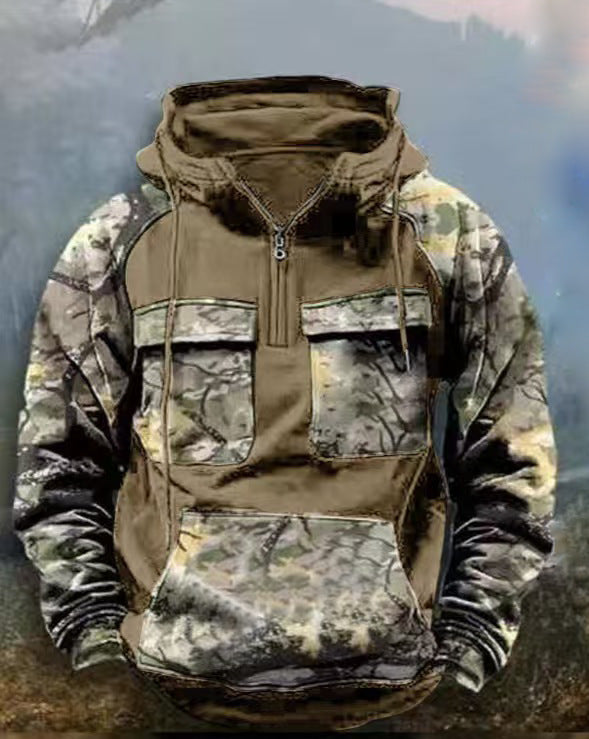 Herren Camouflage Funktionskapuzenpullover ModeGeist