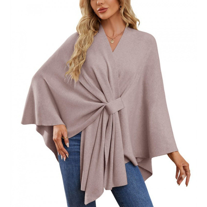 Damen modischer Wickelmantel mit trendigem Design ModeGeist