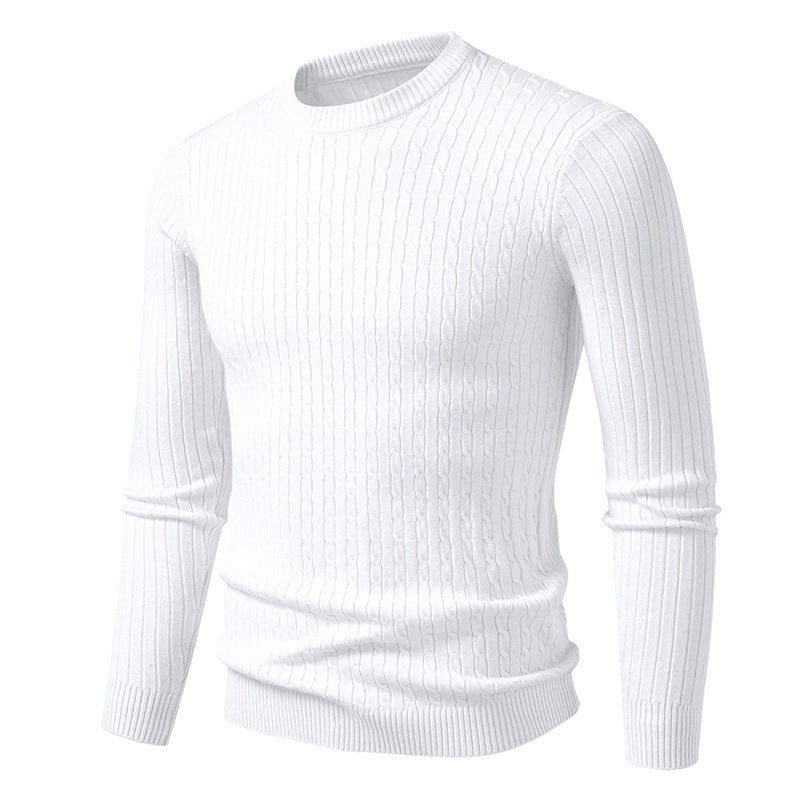 Herren Grobstrickpullover mit elegantem Zopfmuster ModeGeist