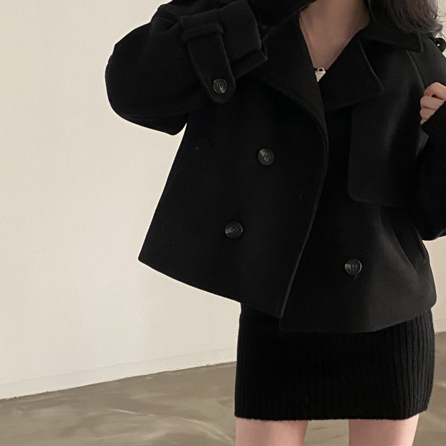 ModeGeist | Oversized-Jacke mit Knöpfen für Frauen