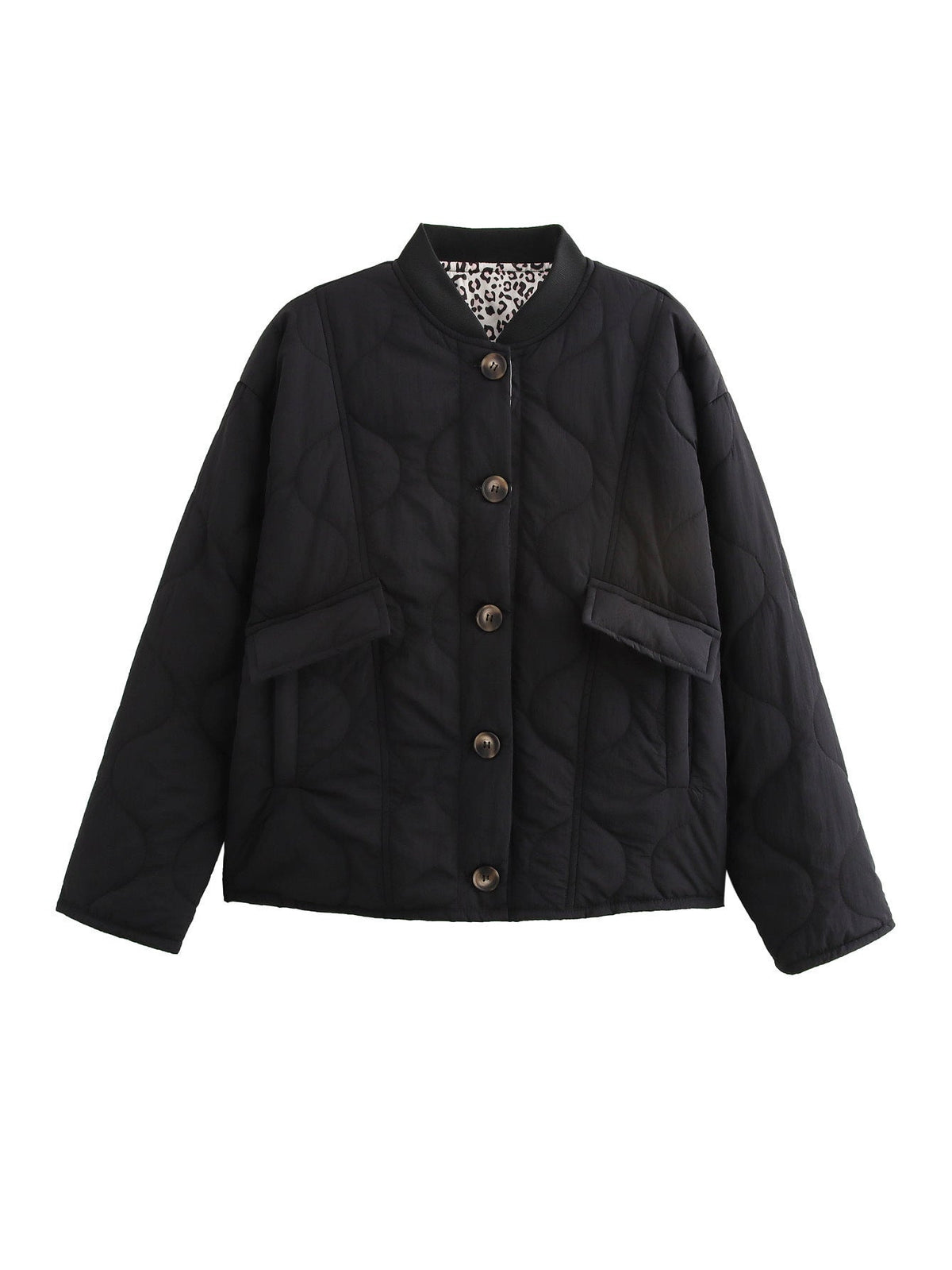 Damen gesteppte Jacke mit modernen Details und praktischen Taschen ModeGeist
