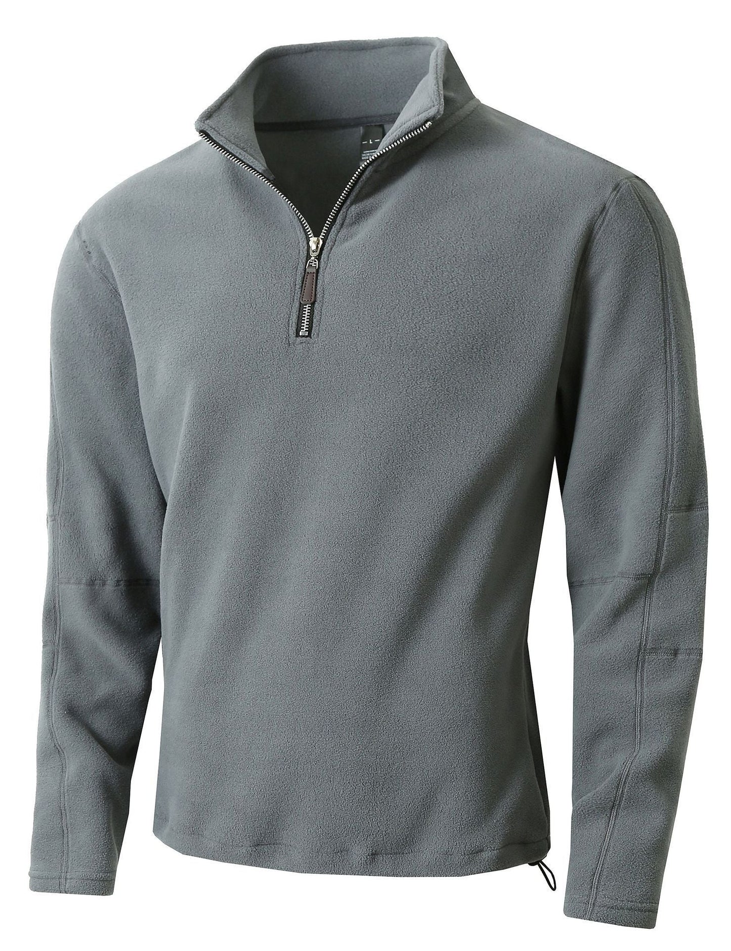 Herren Fleece-Pullover mit halblangem Reißverschluss und Stehkragen ModeGeist