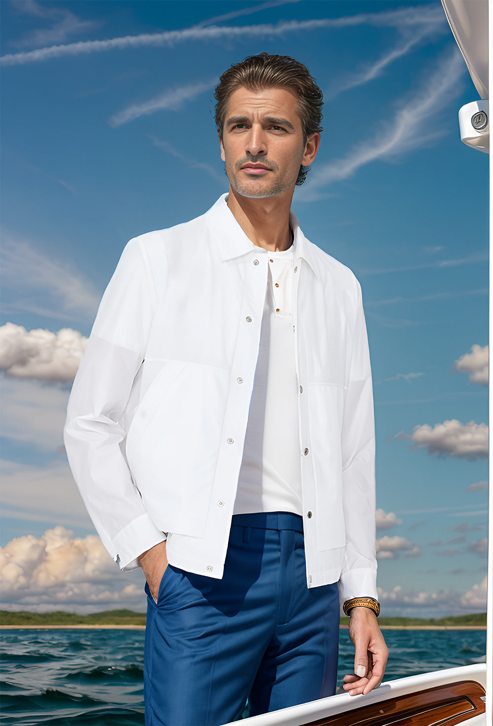 Herren leichte Outdoor-Jacke ModeGeist