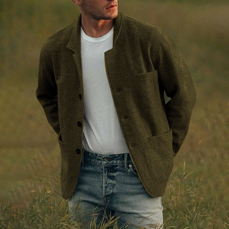 Herren lässige Cardigan-Jacke ModeGeist