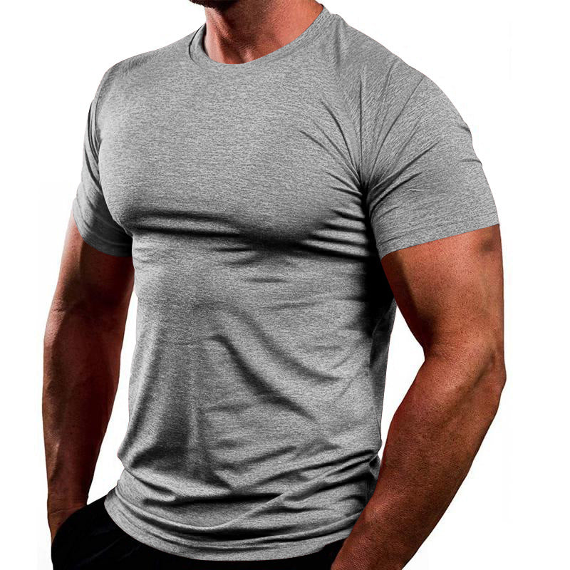 Herren Sportliches Basic T-Shirt aus atmungsaktiver Baumwolle ModeGeist
