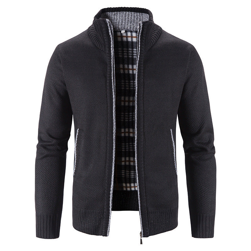 Herren Strickjacke mit innovativem wärmeisolierendem Innenfutter ModeGeist
