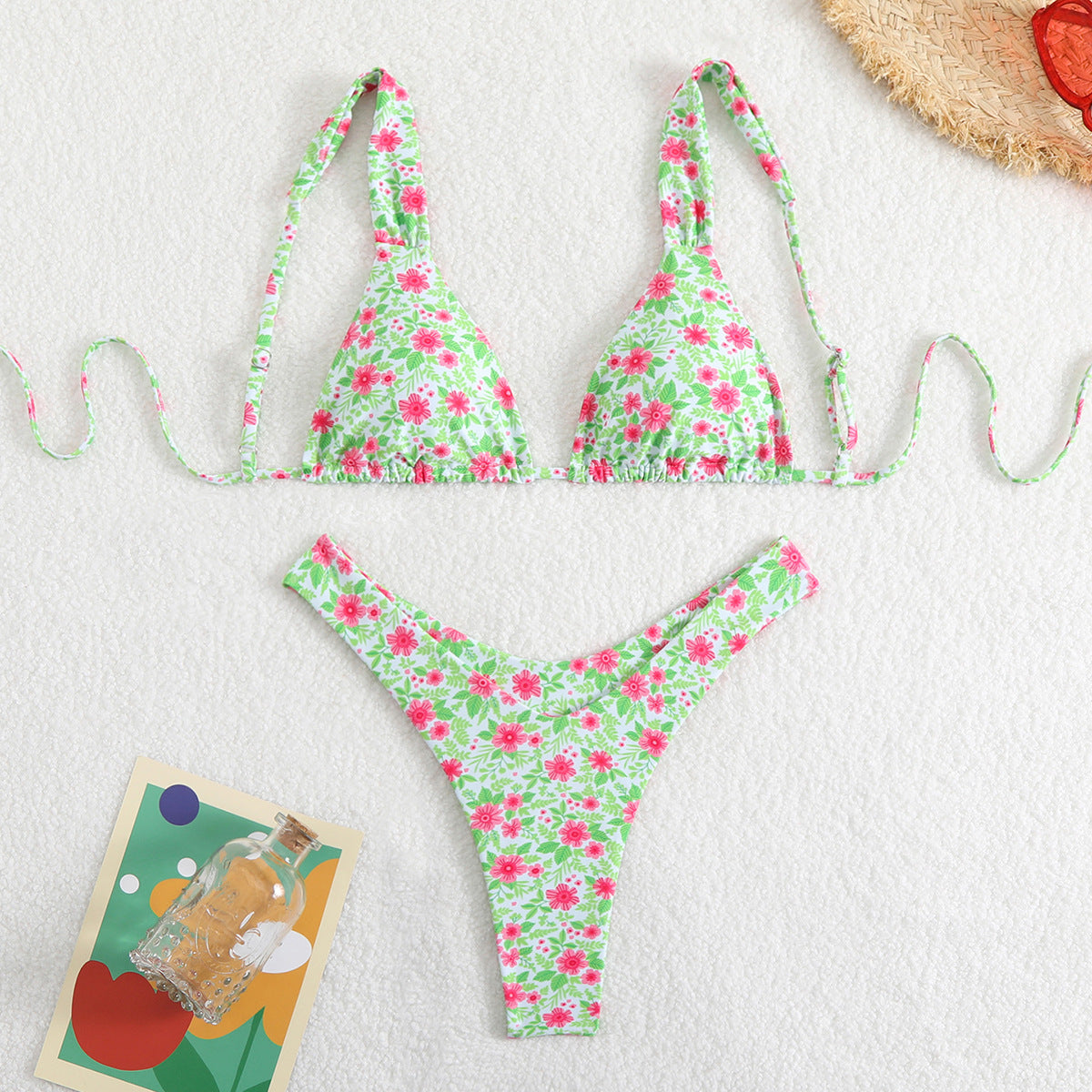 Bikini-Set mit Dreiecks-Ausschnitt und verstellbaren Trägern von MODEGEIST für Damen