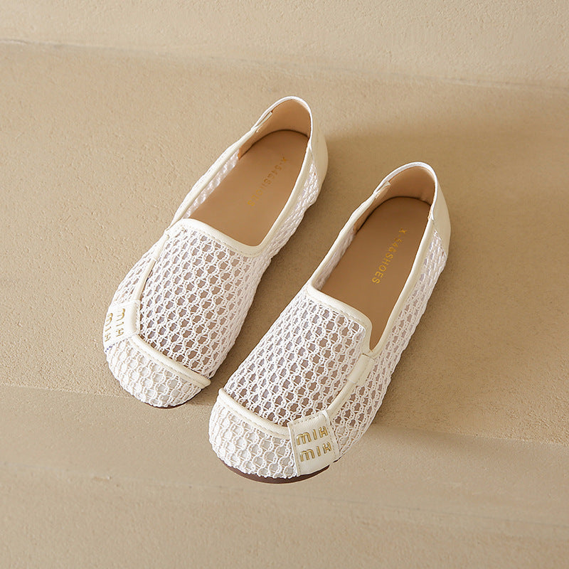 Modische Damen-Slipper mit bequemem Fußbett aus Netzgewebe