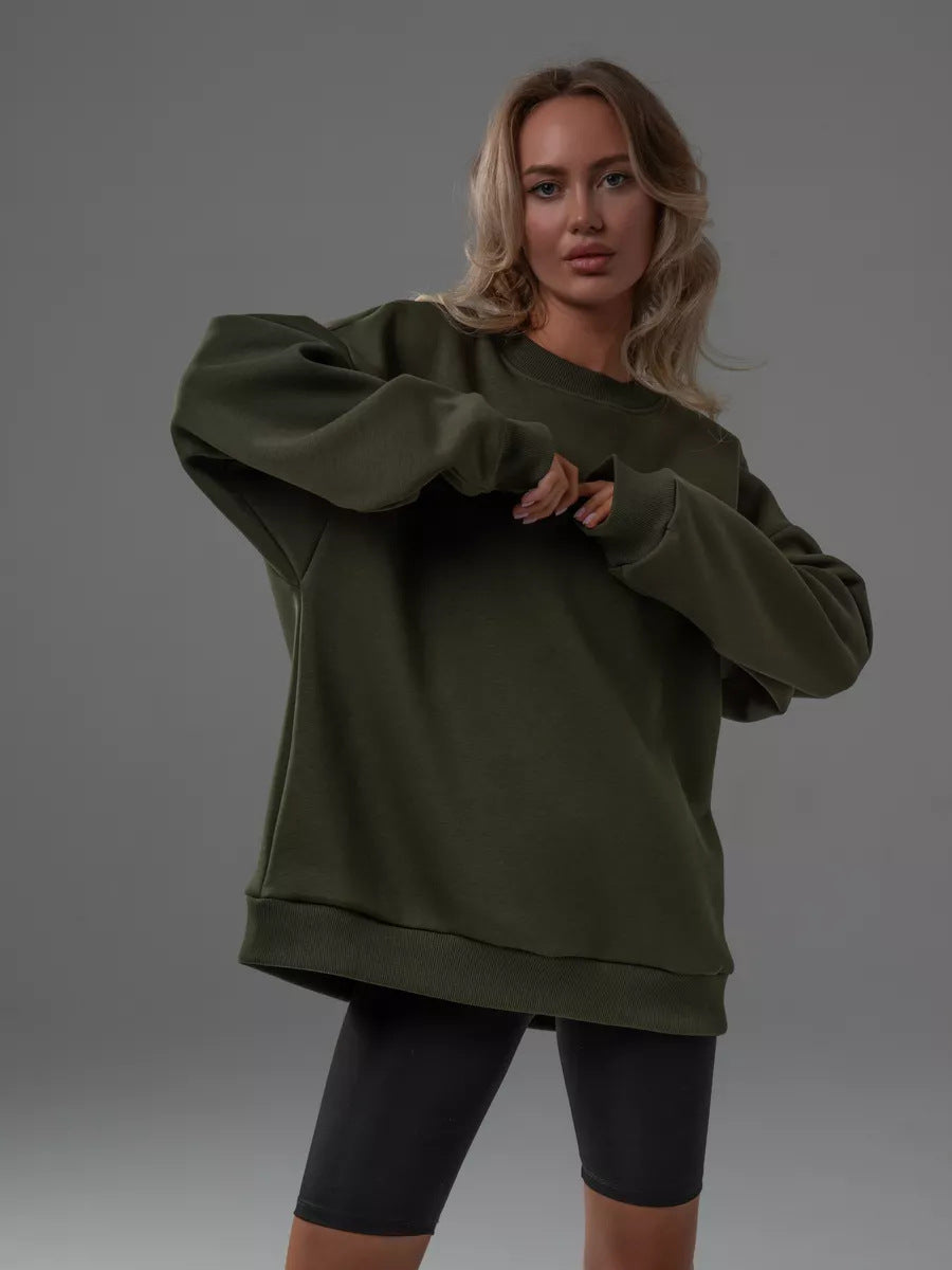 Damen lässiges Over-Sized Sweatshirt mit Oversized-Schnitt und weichen Baumwollmaterialien ModeGeist