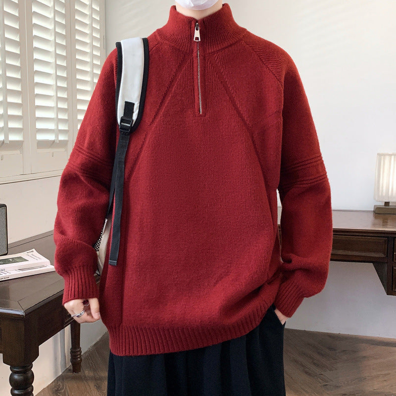 Damen Kapuzenpullover mit hohem Kragen und praktischem Reißverschluss ModeGeist