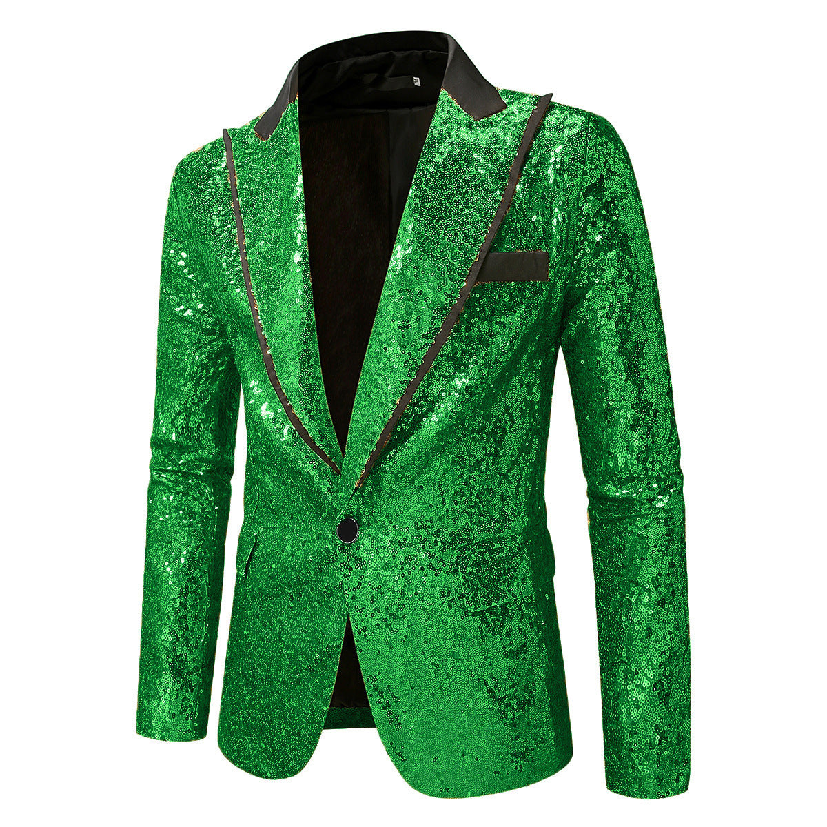 Herren Glitzernder Smokingblazer aus hochwertigem Satin ModeGeist