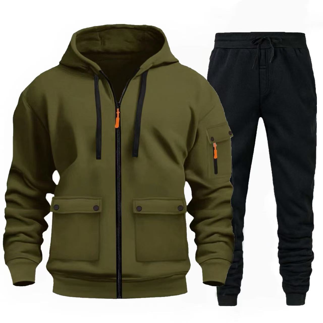 Herren sportlicher Jacke mit praktischen Taschen und Jogginghose ModeGeist