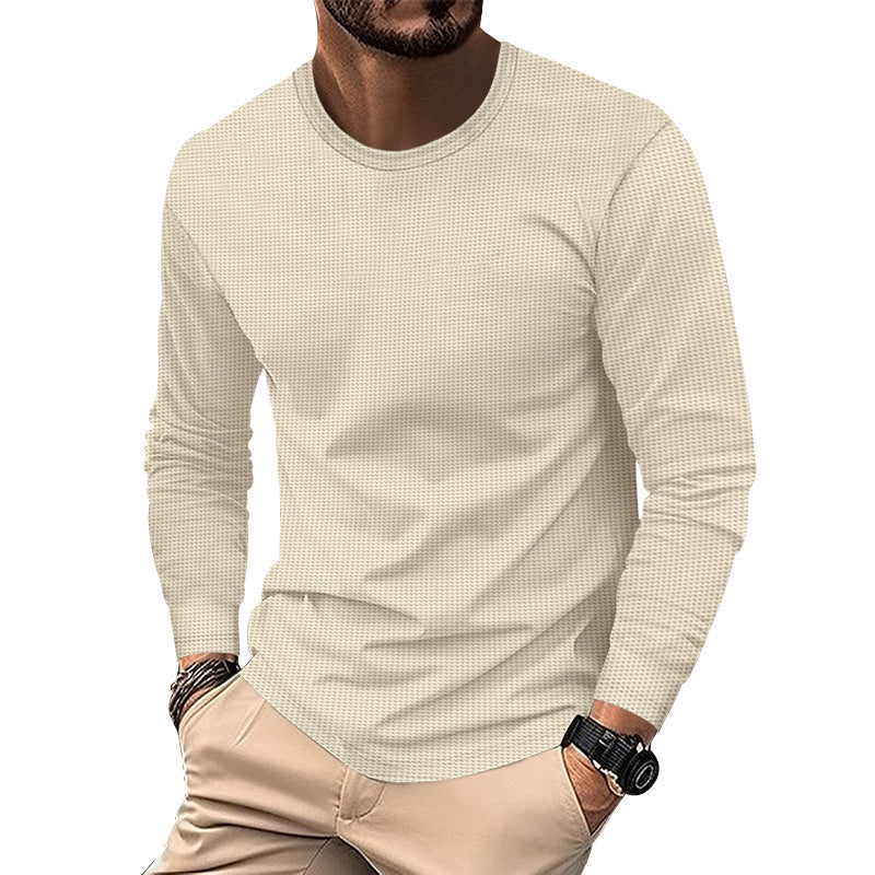 Herren modisches Langarmshirt mit strukturierter Oberfläche ModeGeist