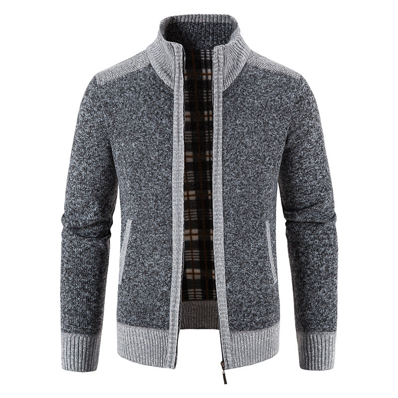 Herren Strickjacke mit modernem Reißverschluss ModeGeist