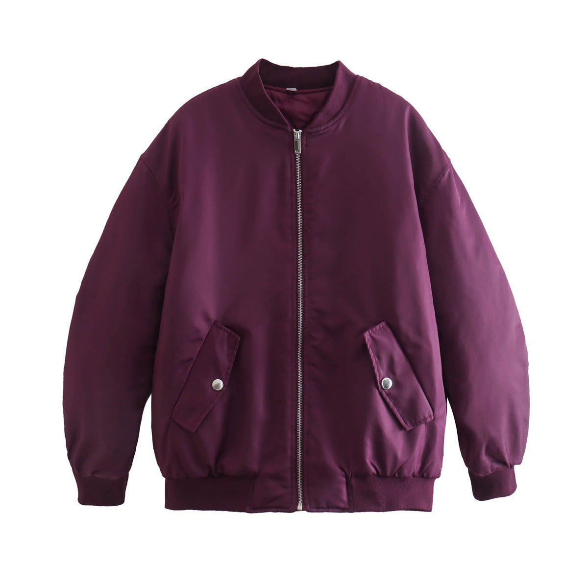 Damen modische Bomberjacke mit praktischen Taschen und hochgeschlossenem Kragen ModeGeist
