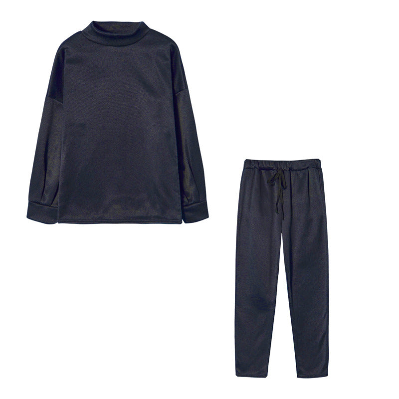 Damen Sportliches Jogginganzug-Set mit komfortablem Schnitt und hohem Kragen ModeGeist