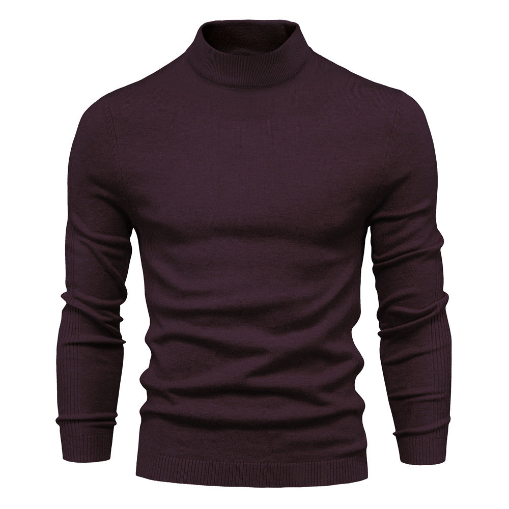 Herren komfortabler Rollkragenpullover aus weichem Strick ModeGeist