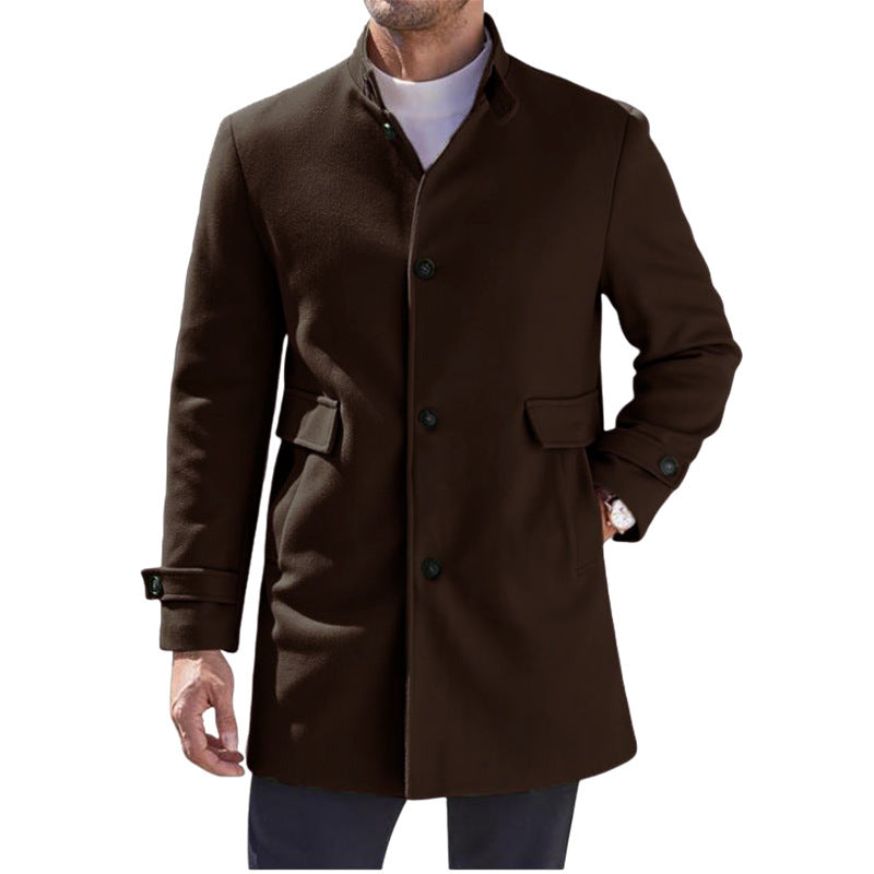Herren klassischer Wollmantel ModeGeist