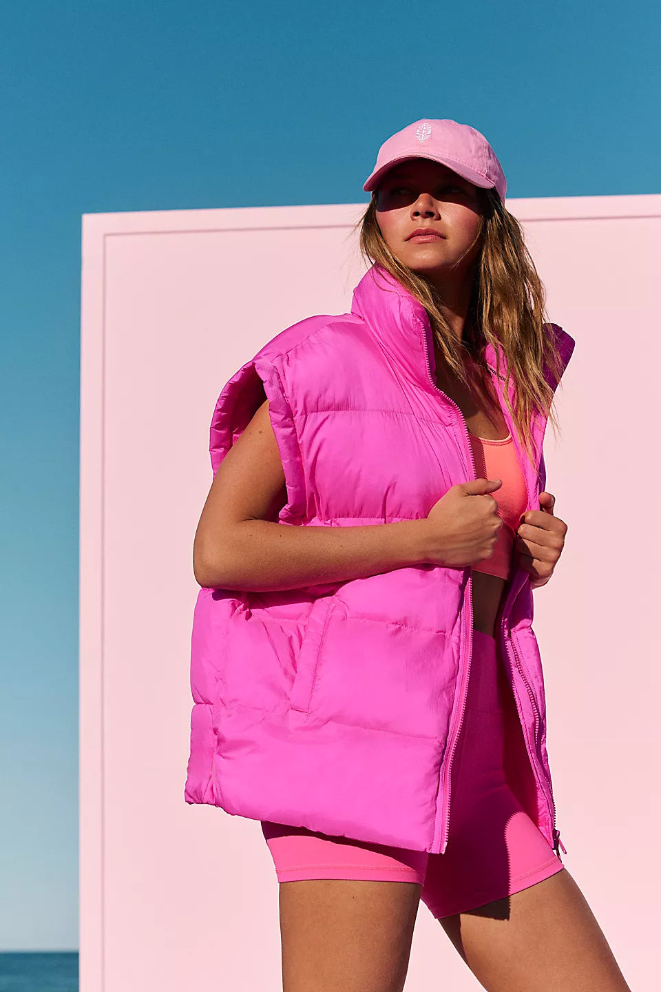 Damen Wattierte Steppweste mit hohen Kragen und praktischen Taschen ModeGeist