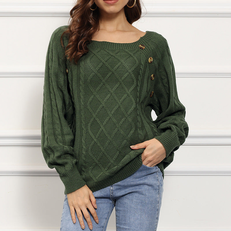 Modegeist Damenpullover mit Knöpfen