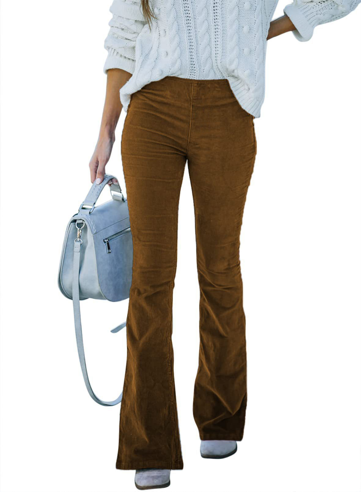 Damen Flared Jeans aus cordartigem Stoff ModeGeist