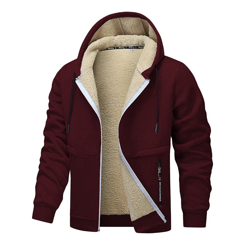Herren warme Fleecejacke mit funktionalem Schnitt ModeGeist