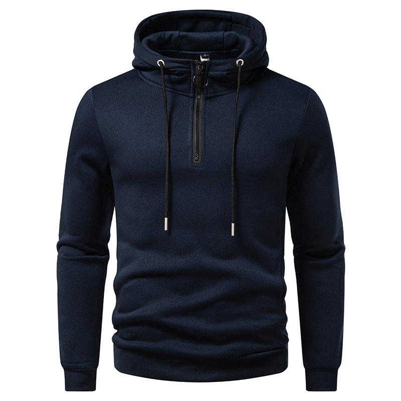 Herren Kapuzenpullover mit modernem Reißverschluss und atmungsaktivem Material ModeGeist