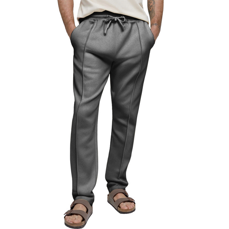 Herren sportliche Freizeithose mit elastischem Bund und seitlichen Eingrifftaschen ModeGeist