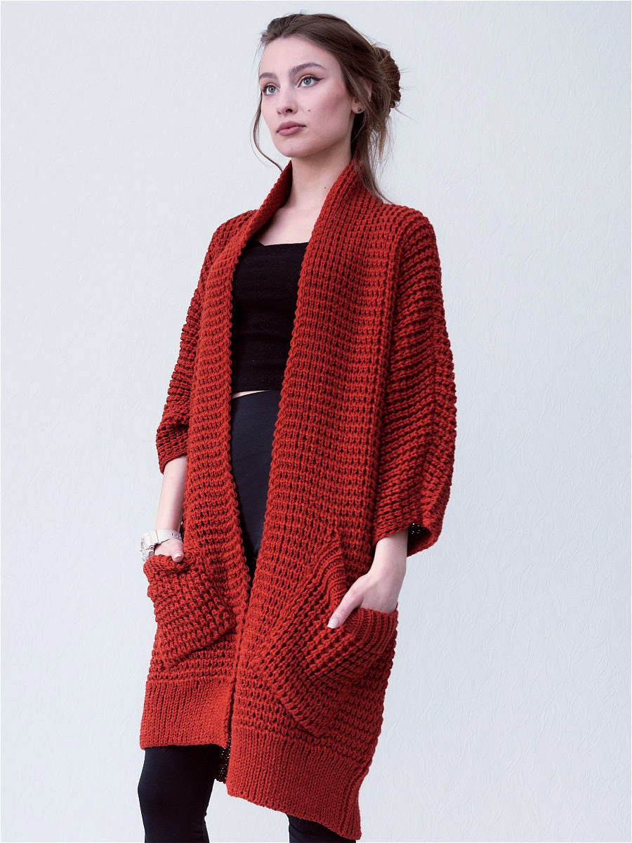 ModeGeist | Bequeme Weiche Damenjacke mit Langen Ärmeln