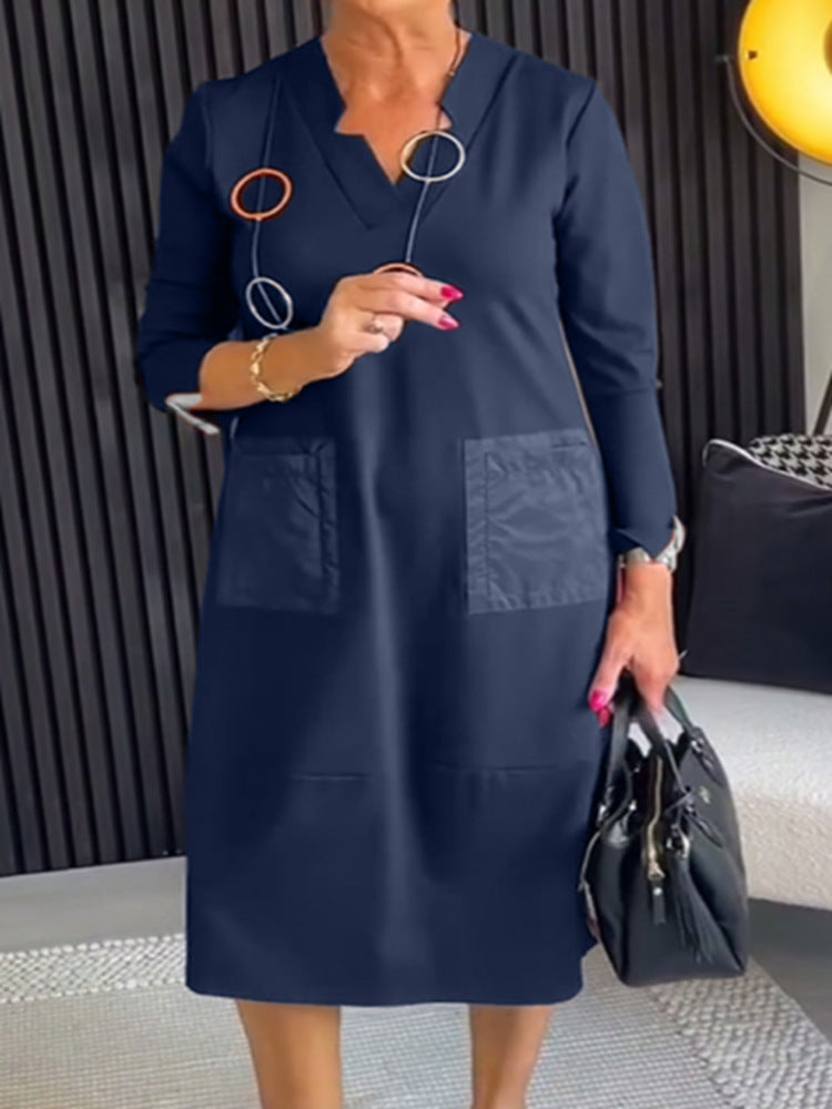 Elegantes, vielseitiges Damen-Midikleid mit Taschen von MODEGEIST