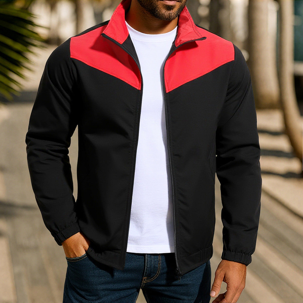 Herren sportliche Jacke mit modernem Schnitt ModeGeist