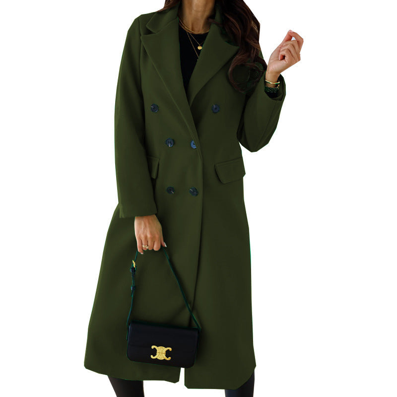 Damen Elegante und modische Wollmantel ModeGeist