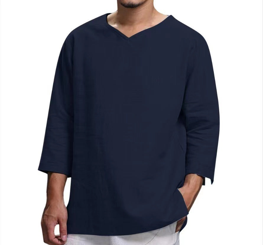 Herren lässiges Langarmshirt aus hochwertiger Baumwolle ModeGeist