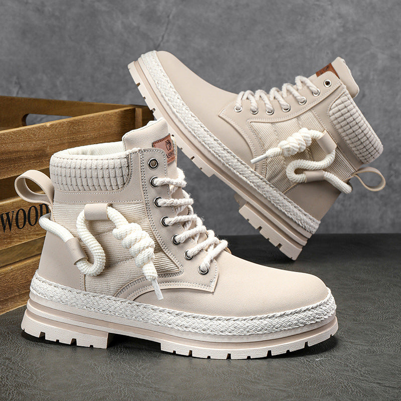 Damen modische und bequeme Winterstiefel mit hohem Kragen und rutschfester Sohle ModeGeist